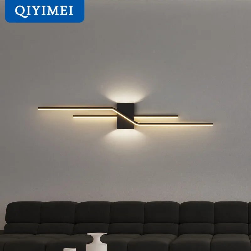 Afralia™ LED Wall Lamp: Modern Long Strip Design for Aisle, Bedroom, Closets - Indoor Sconces Lighting