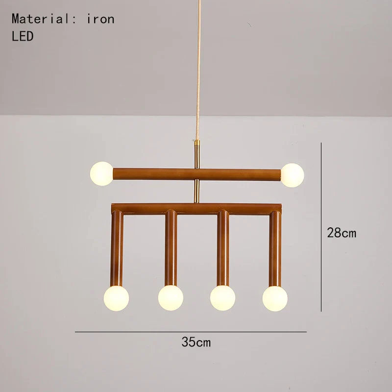Afralia™ Rainbow LED Metal Chandelier Pendant Light for Bedroom Dining Room