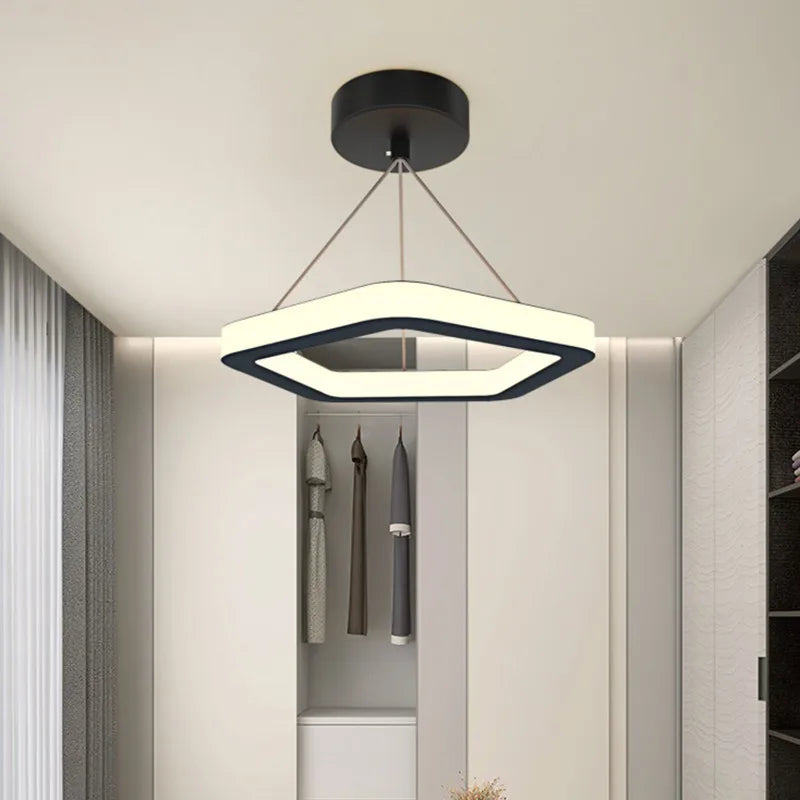 Afralia™ Modern Nordic Small Chandelier: Simple Ring Corridor Light for Decor & Ambiance