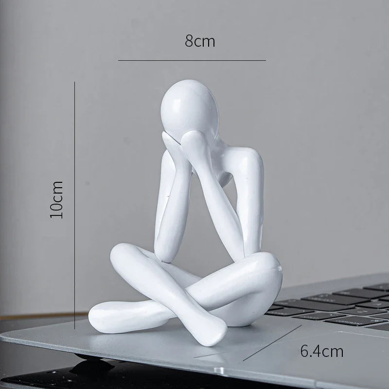 Afralia™ Abstract Figures Ornament Sculpture for Home Office Decor