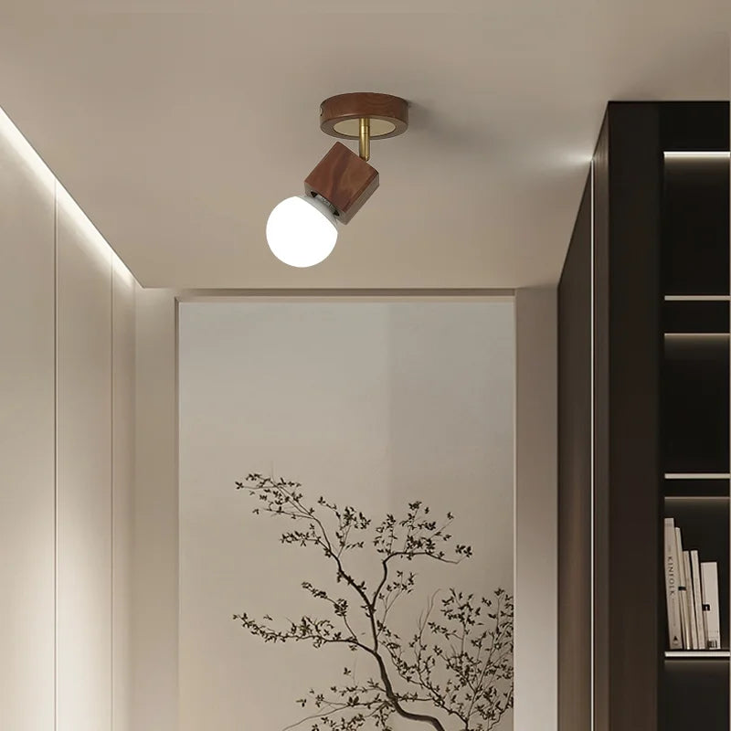 Afralia™ Wabi Sabi LED Ceiling Light - Modern Nordic Flush Mount Fixture for Living Room
