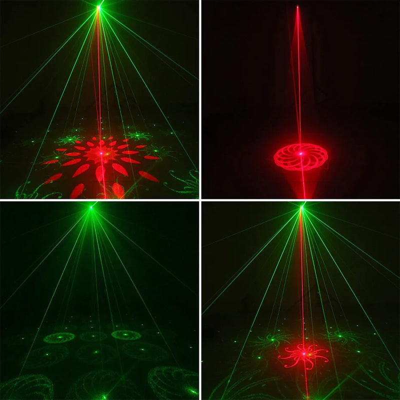 Afralia™ Disco Derby Beam 4IN1 Laser Strobe Light for Party Wedding Club Dance