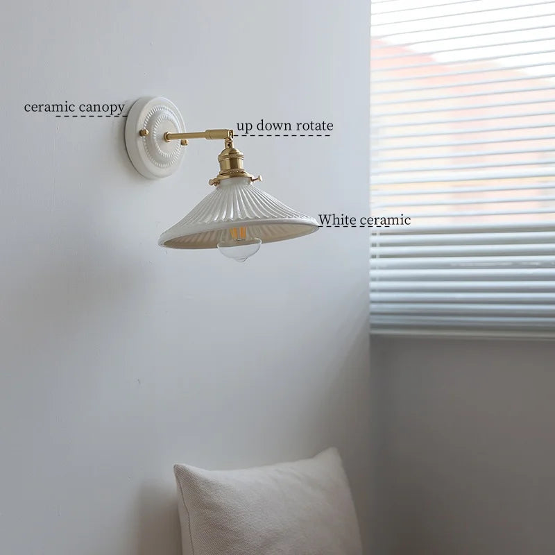 Afralia™ Ceramic LED Wall Lamps - Minimalist Modern Nordic Design for Living Room, Bedroom, Mirror