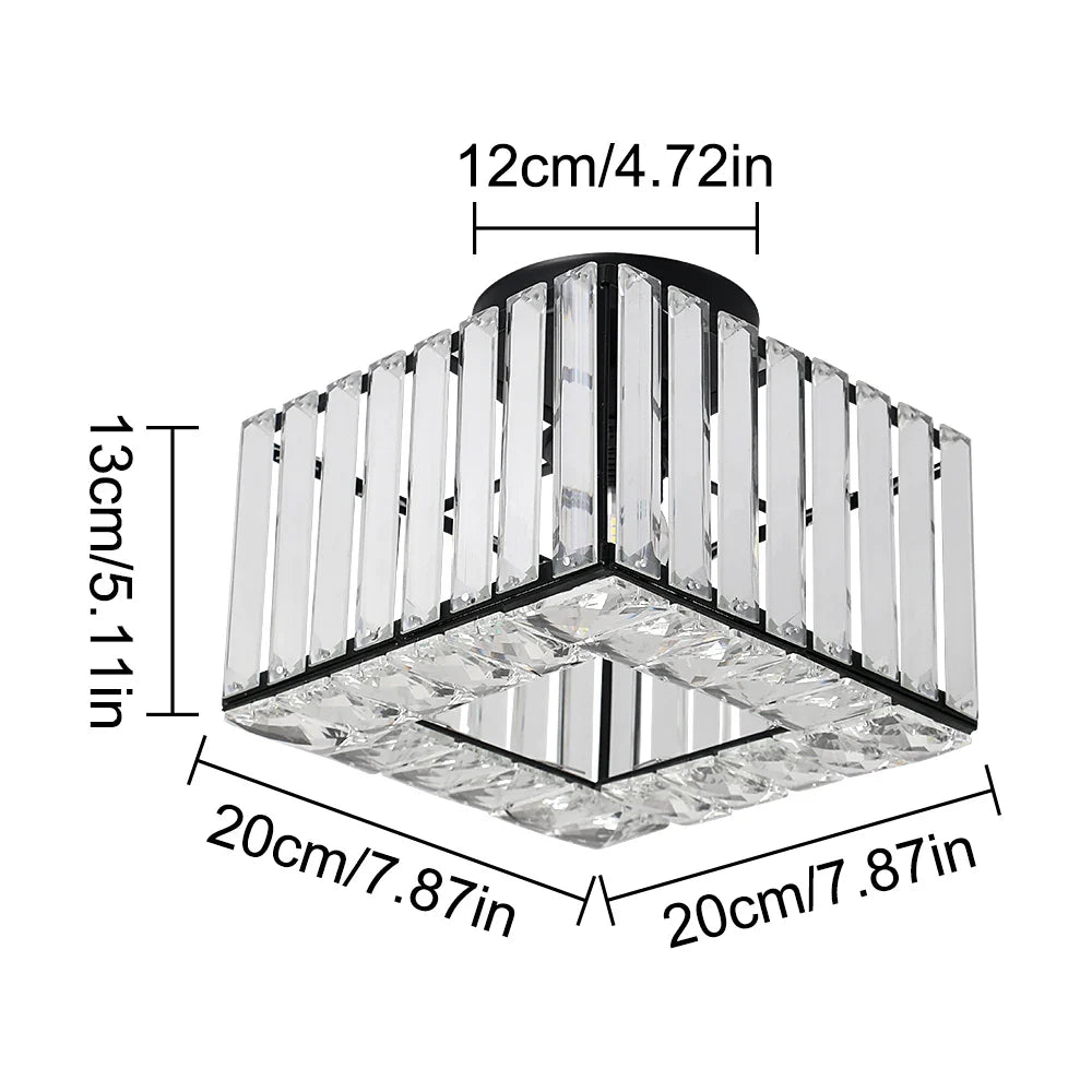 Afralia™ Crystal LED Pendant Light for Kitchen Dining Living Room