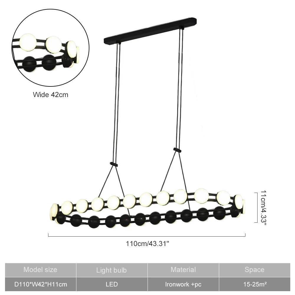 Afralia™ Modern Minimalist Round Pendant Light for Dining Living Room Bedroom Décor