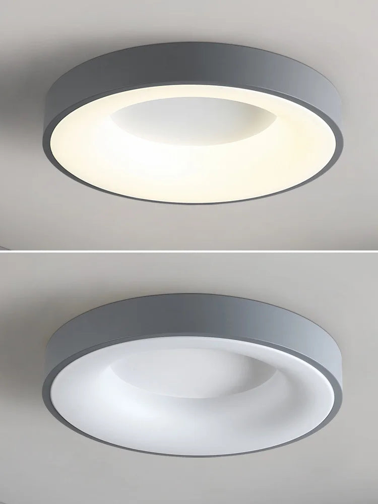 Afralia™ 2023 Minimalist Round Dining Room Master Bedroom Ceiling Lamp