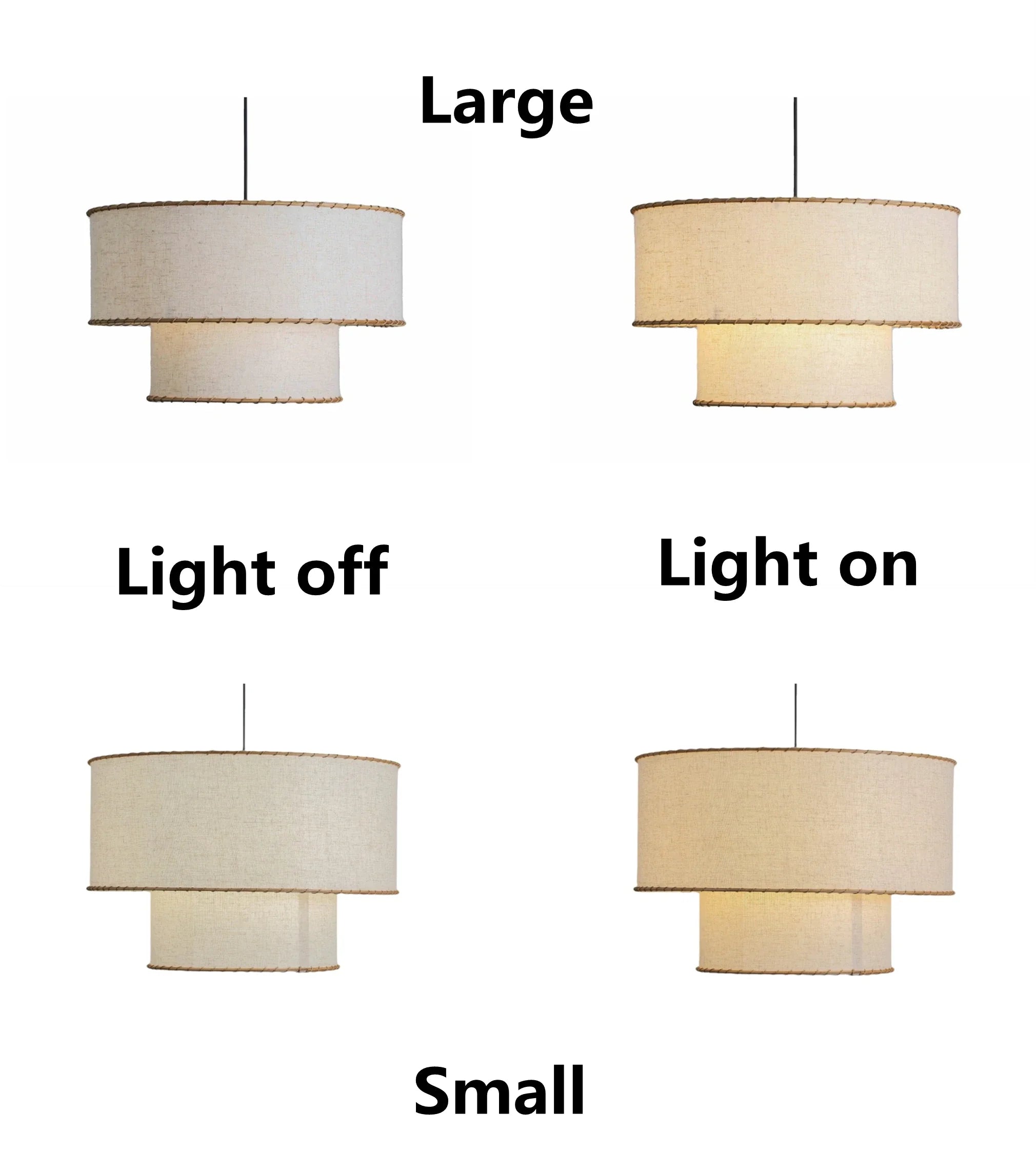 Afralia™ Wabi Sabi Fabric Pendant Light for Living Room, Bedroom, Kitchen Island