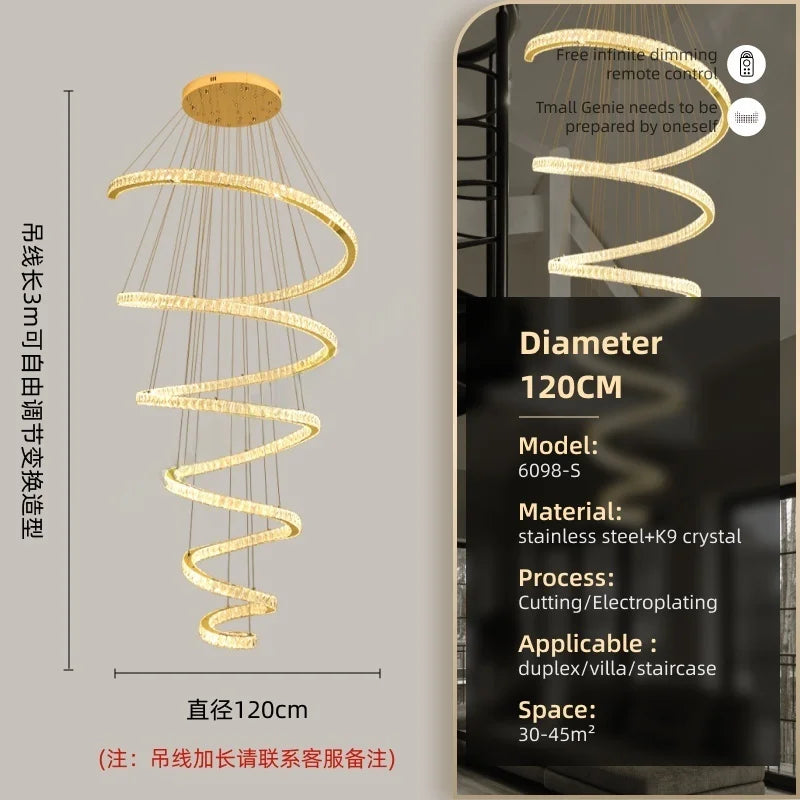 Afralia™ Crystal Pendant Chandelier for Living & Dining Room Lighting