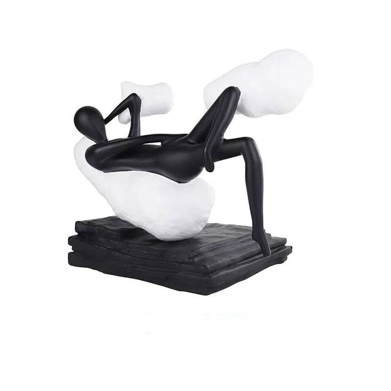 Afralia™ Resin Abstract Gymnastics Figure Home Decor Figurine