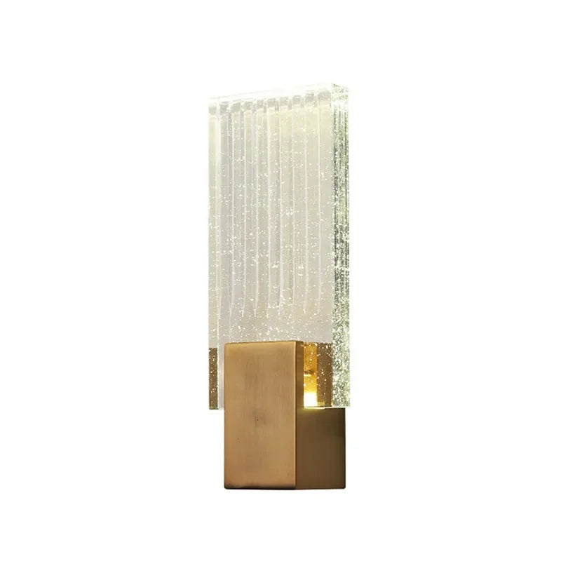 Afralia™ Crystal Brass LED Wall Lamp Sconce for Modern Luxury Art Decor