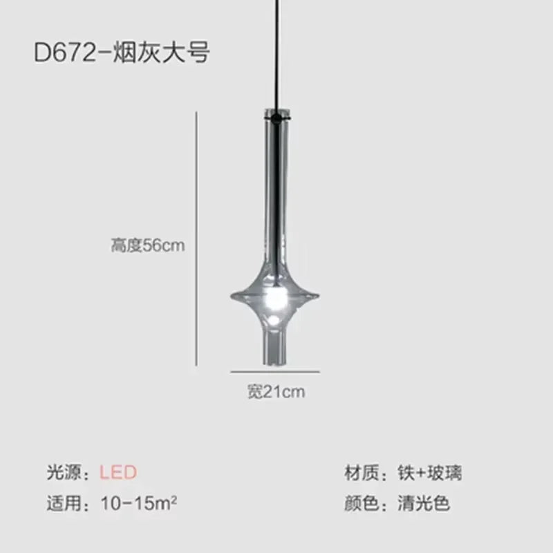 Afralia™ Luxury Glass Pendant Light for Modern Nordic Loft Kitchen Bedroom Lighting
