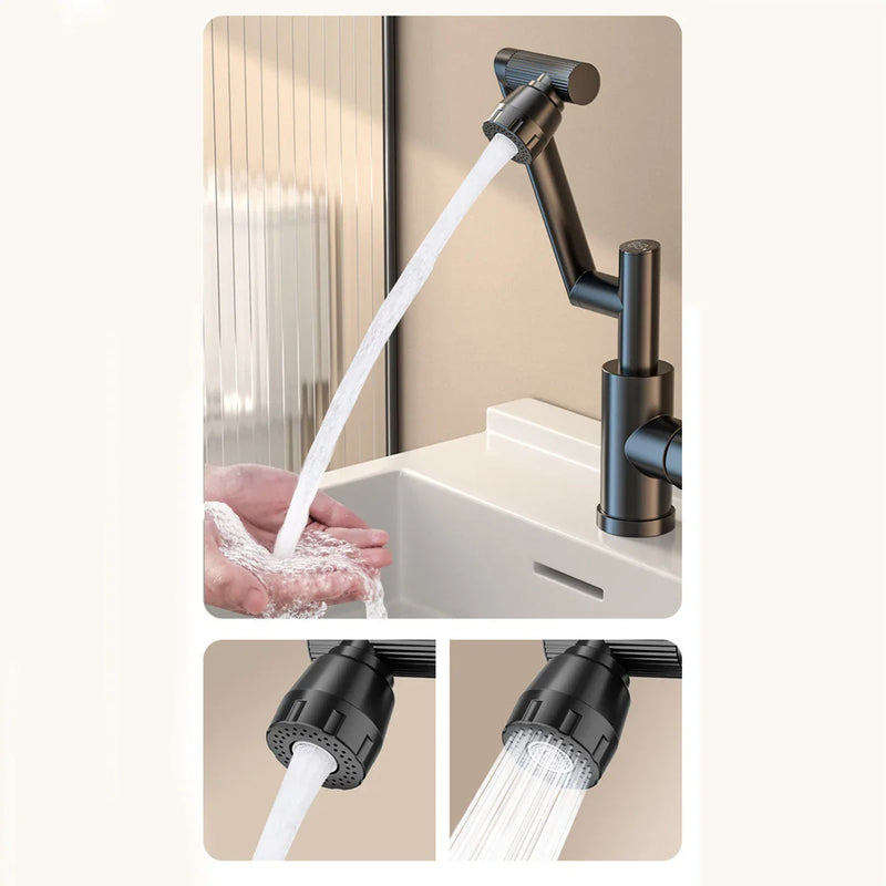 Afralia™ LED Basin Faucet 360 Rotation Stream Sprayer Hot Cold Water Sink Mixer