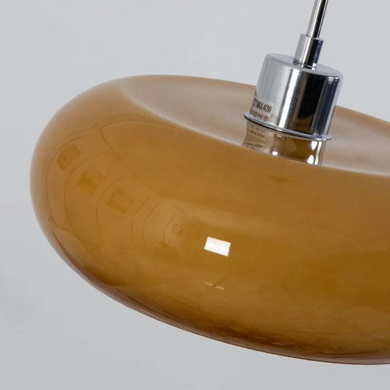 Afralia™ Glass Pendant Lamp Nordic Retro Restaurant Chandelier LED Lights for Bar Counter Bedroom