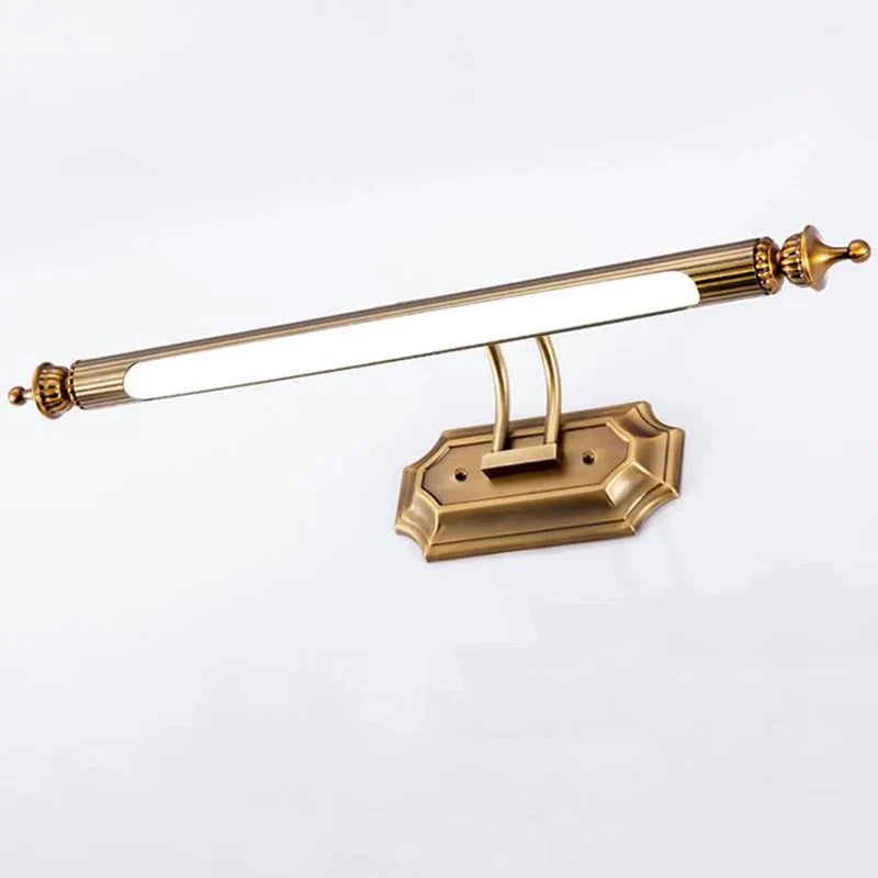 Afralia™ Retro Bronze Mirror Headlight with Rotatable LED for Bathroom and Bedroom