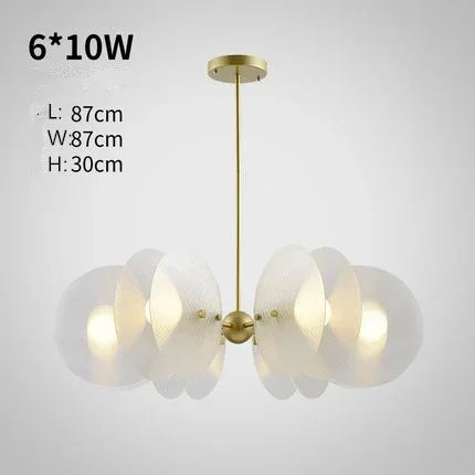 Afralia™ Nordic Acrylic Ceiling Chandelier for Living Room Dining Kitchen Bedroom Lighting