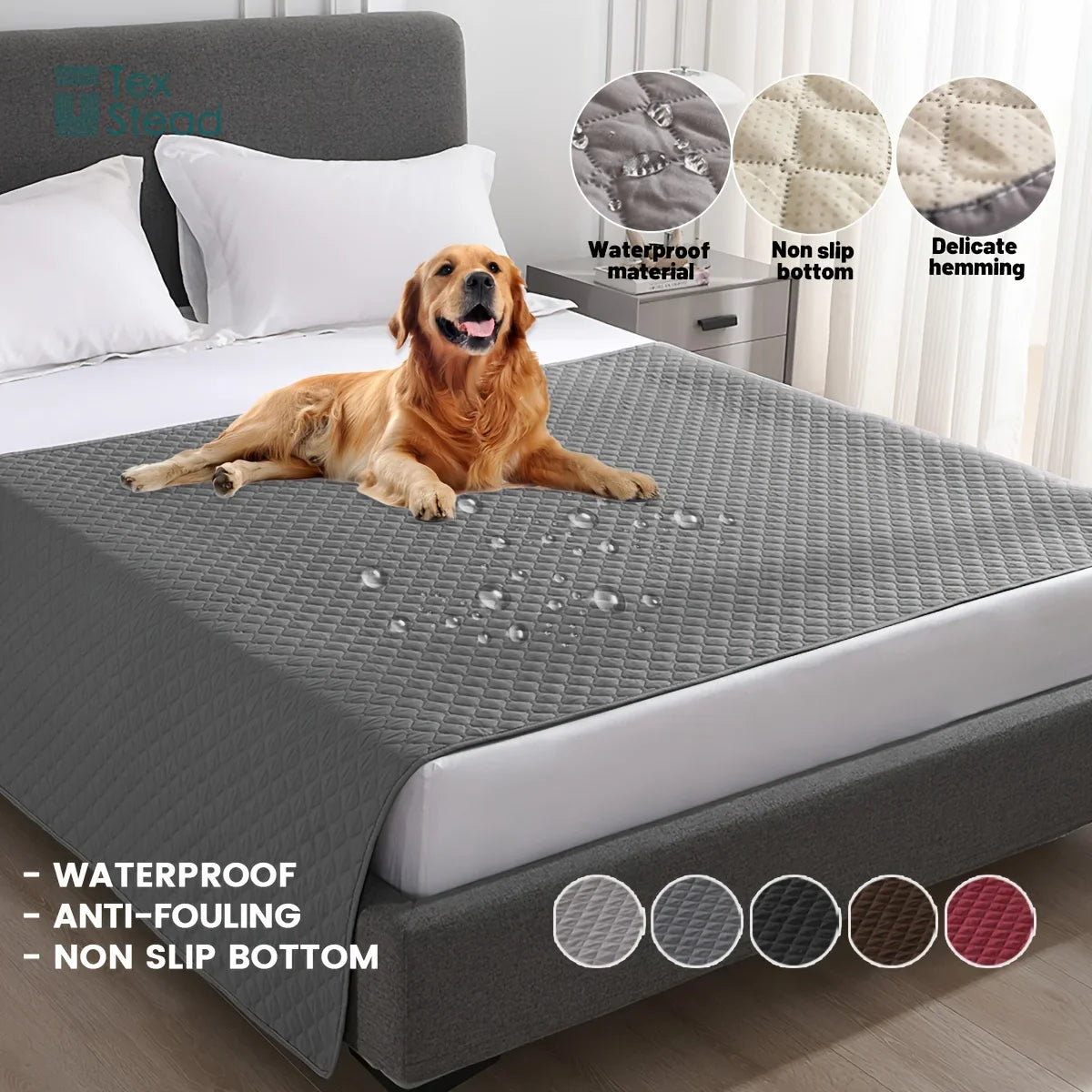 Afralia™ Dog Bed Cover: Waterproof & Non-Slip Pet Blanket for Furniture & Car