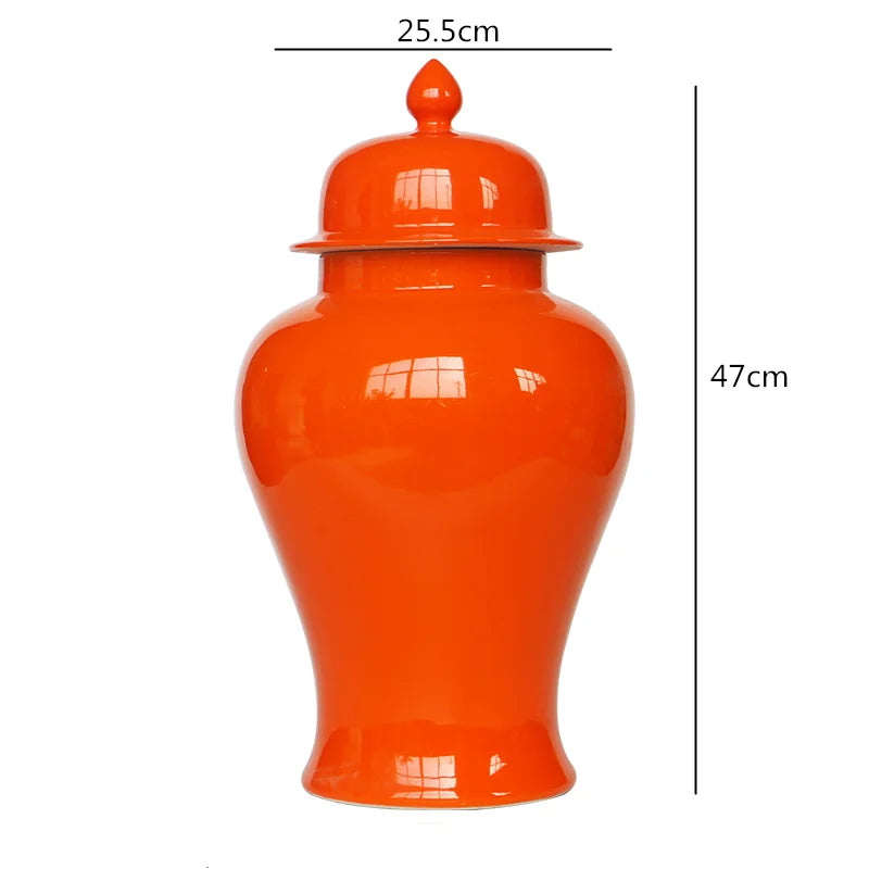 Afralia™ Chinese Retro Handcrafted General Jar Vase for Home Decor & Storage