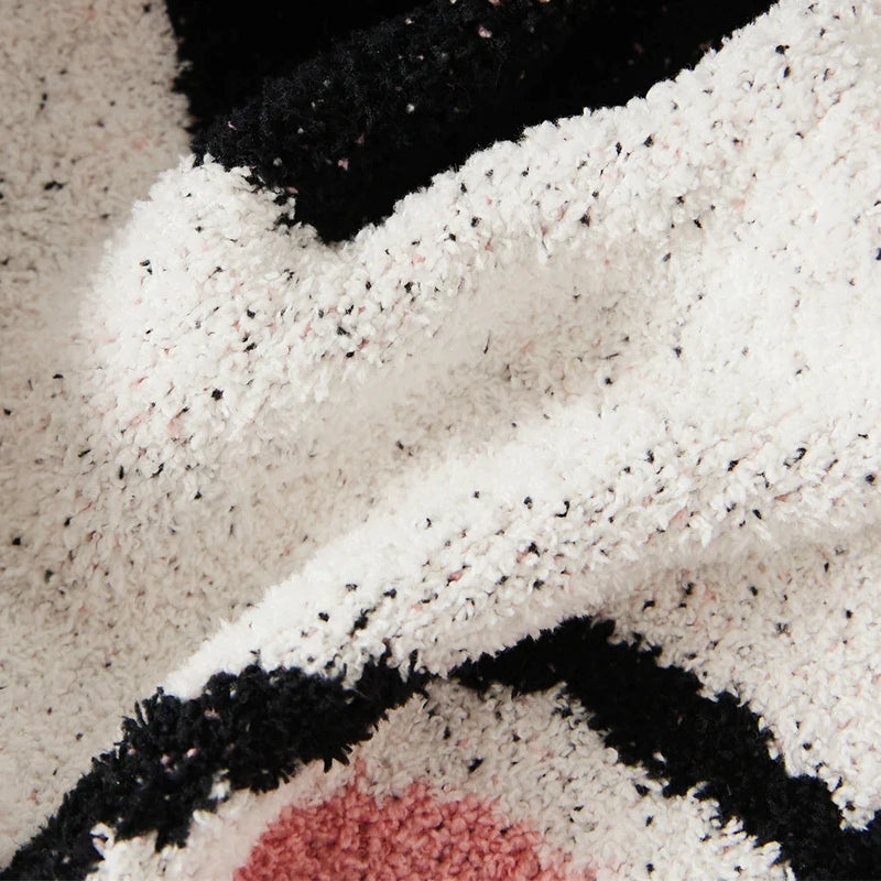 Afralia™ Kawaii Bulldog Knitted Blanket - Cozy Dog Design Throw Blanket