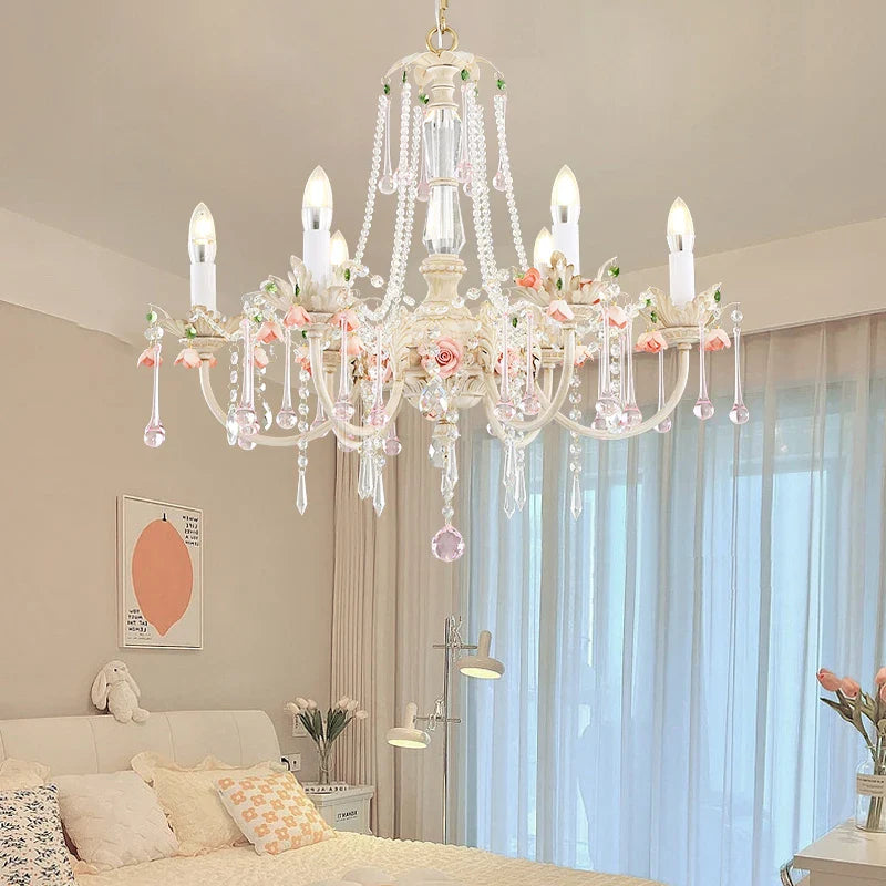 Afralia™ Crystal Chandelier: Elegant French Light Luxury Candle Design for Romantic Living and Dining Rooms