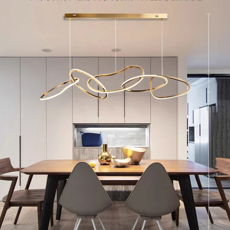 Afralia™ Modern LED Pendant Chandeliers for Home Decor and Indoor Lighting