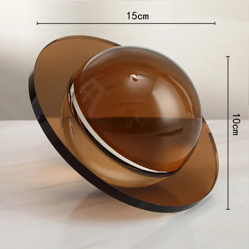 Afralia™ Geometric Butterfly Crystal Ball Home Decor Figurine