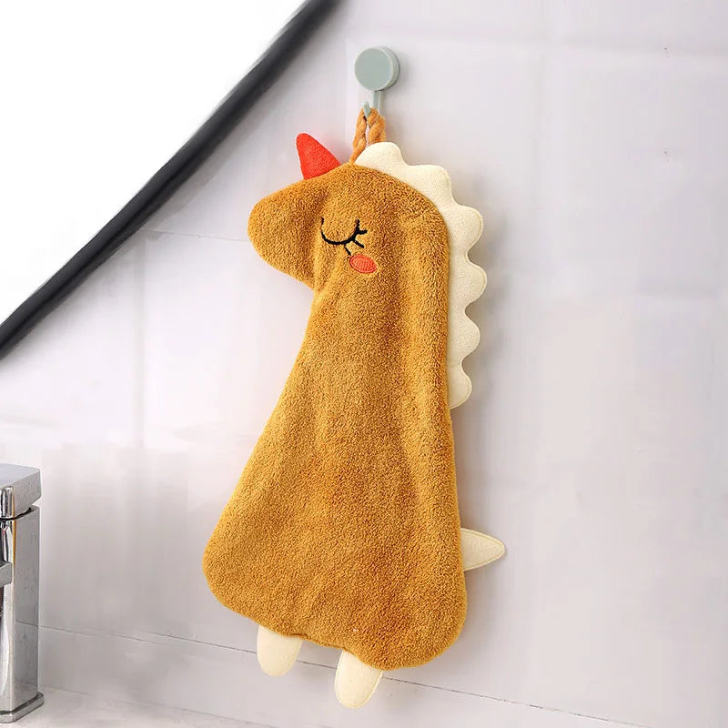 Afralia™ Double-layer Coral Velvet Hand Towel: Absorbent, Quick Dry, Skin-friendly Kitchen Bathroom Towels