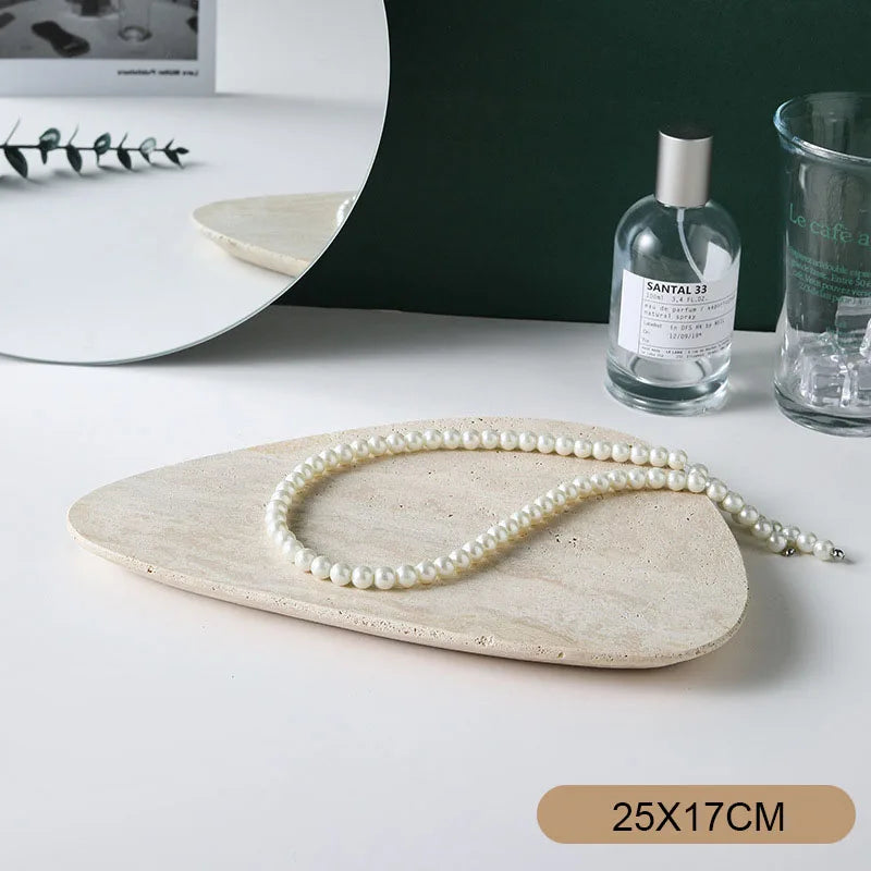 Afralia™ Marble Tray for Jewelry Display and Home Decor