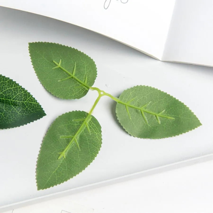 Silk Rose Leaves Artificial Flowers for Home Decor by Afralia™