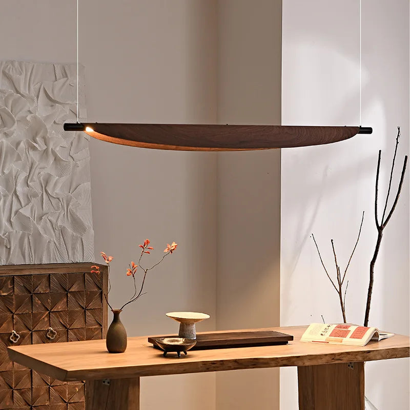 Afralia™ LED Wabi Sabi Chandelier: Modern Japanese Dining Table Pendant Light for Home, Office, and Bar