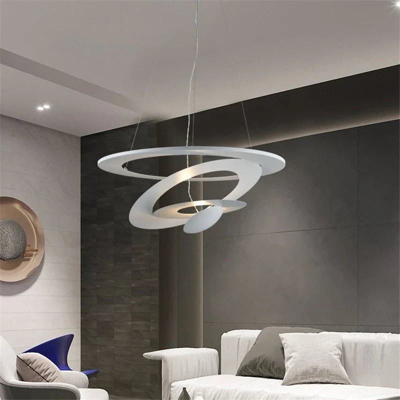 Afralia™ Nordic LED Pendant Spiral Lamp Modern Designer Home Decor Dining Room Illumination