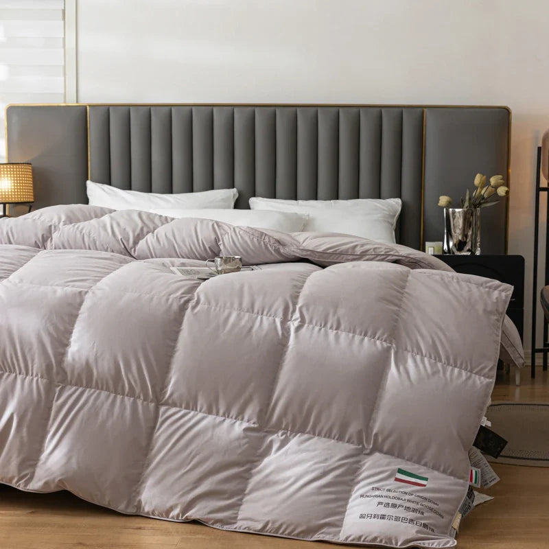 Afralia™ Luxury Goose Down Duvet for Winter, Queen King Size, Five Star Hotel Quality