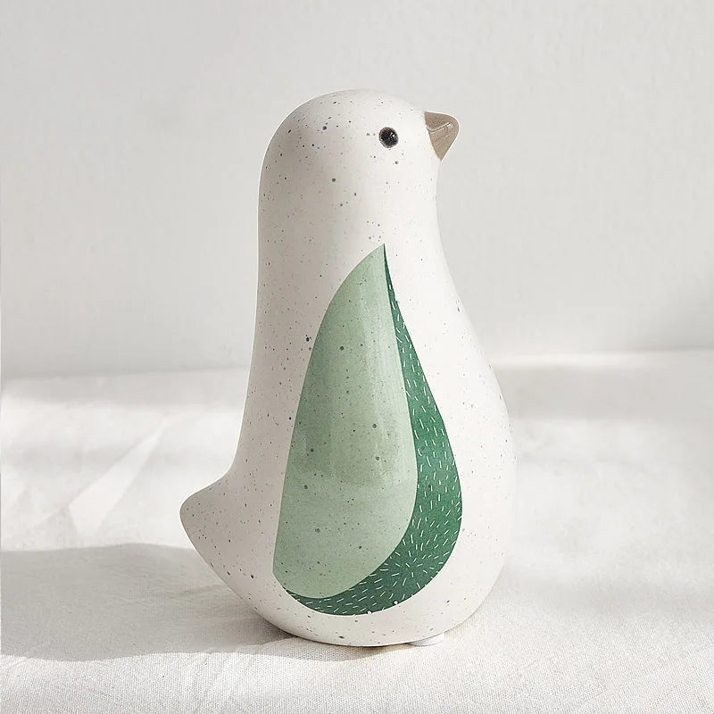 Afralia™ Ceramic Bird Figurines: Nordic Creative Home Decor Ornaments