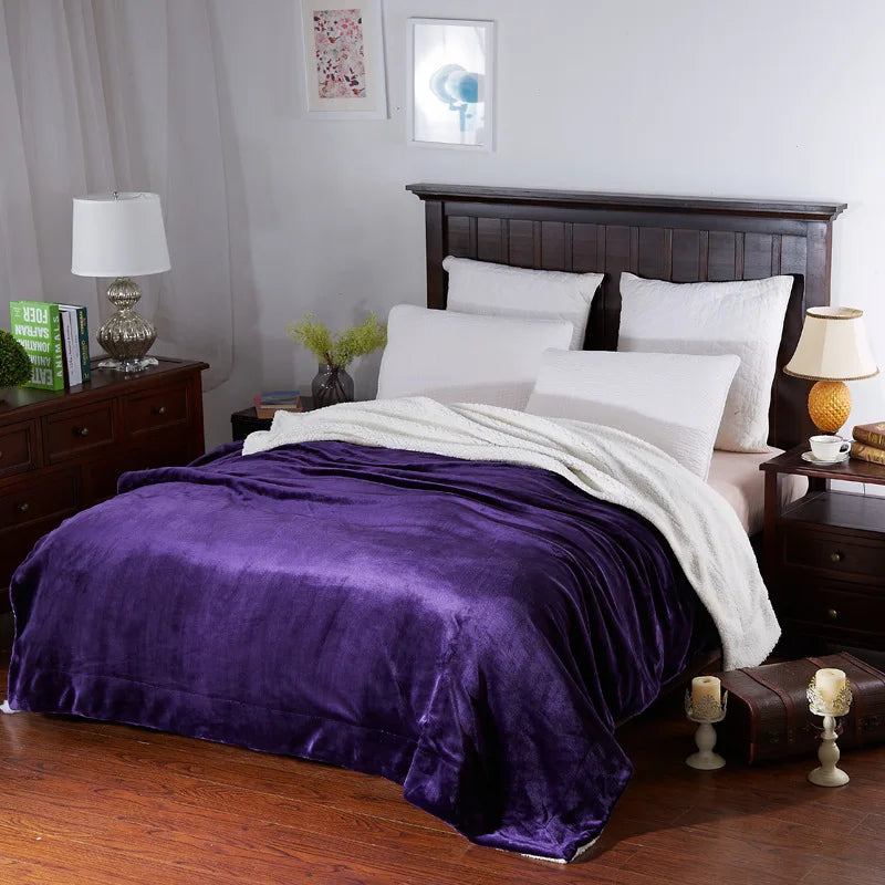 Afralia™ Cozy Plush Blanket: Soft, Warm, Lightweight for Bedroom & Sofa All Seasons