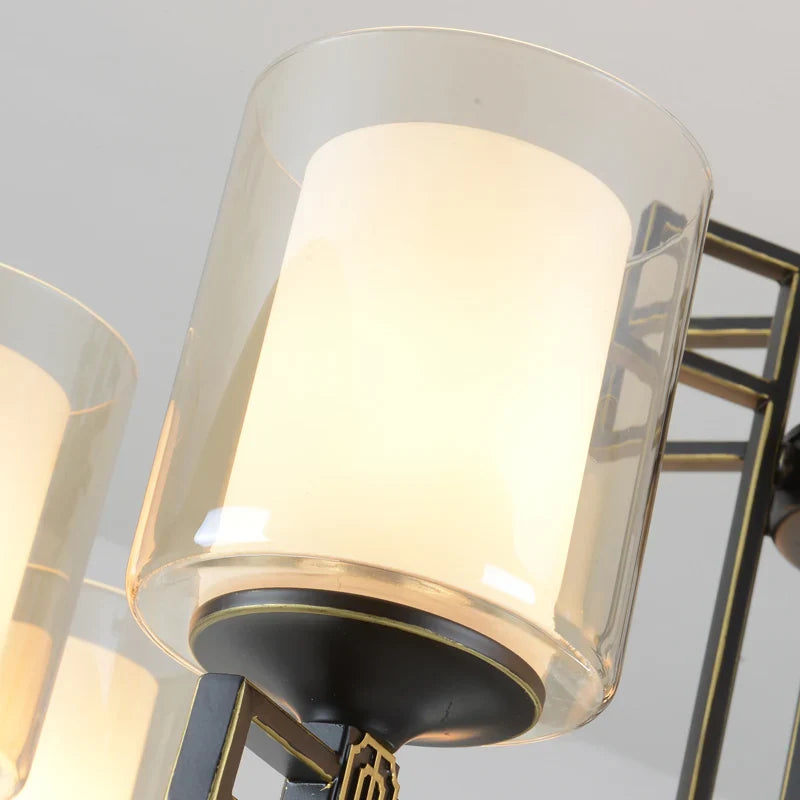 Afralia™ Zen Copper Chandelier for Living Room, Dining Room, Hotel, Restaurant