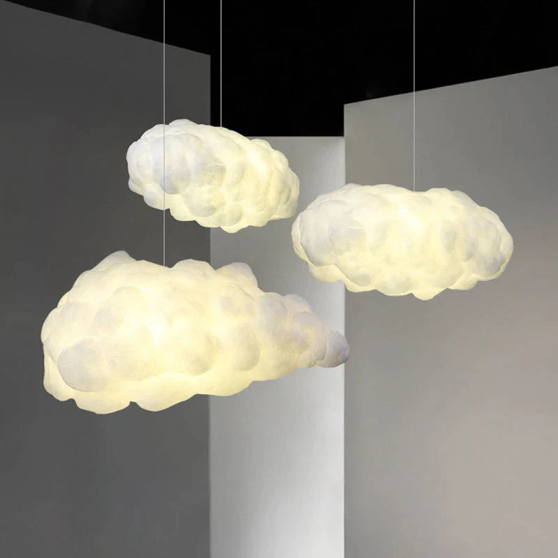 Afralia™ Modern Cloud LED Pendant Chandelier for Living Room Decor