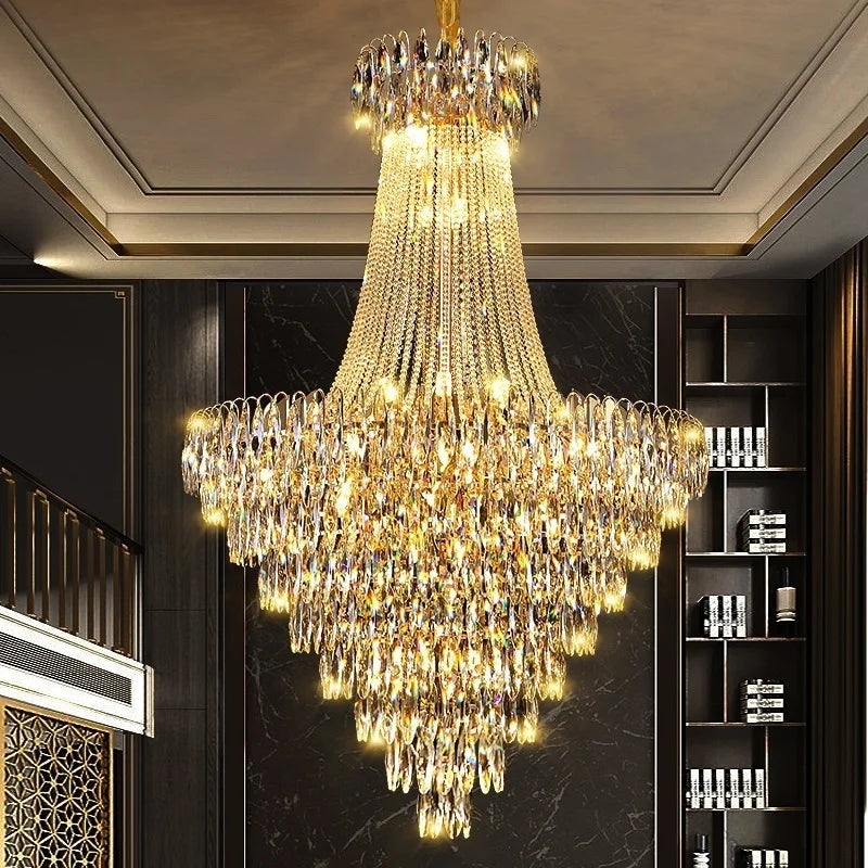 Afralia™ Crystal Chandelier for Modern Home Decor & Luxury Lighting