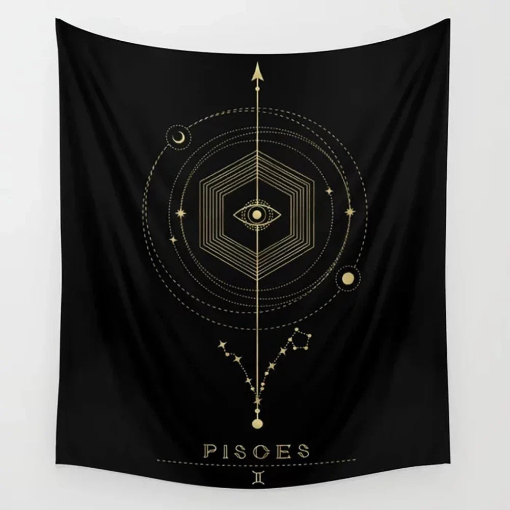 Moon Phase Magic Tapestry by Afralia™ - Boho Wall Hanging for Bedroom Decor