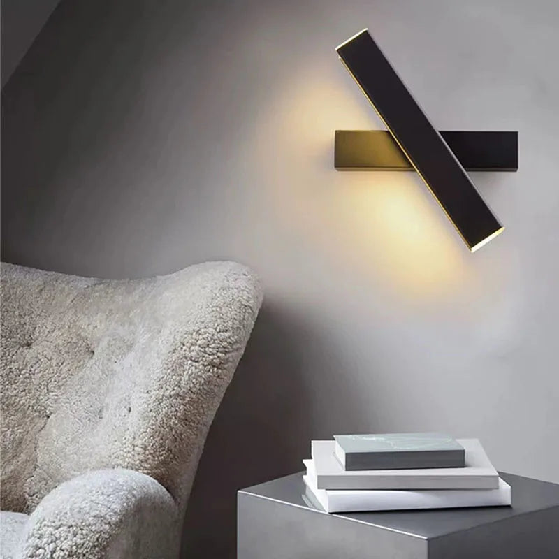 Afralia™ Nordic Wood LED Wall Lamp: Modern Adjustable Lighting for Home Decor