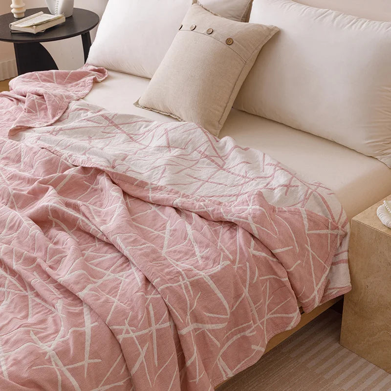 Afralia™ Floral Cotton Sofa Blanket - High Quality Multifunctional Bed Cover