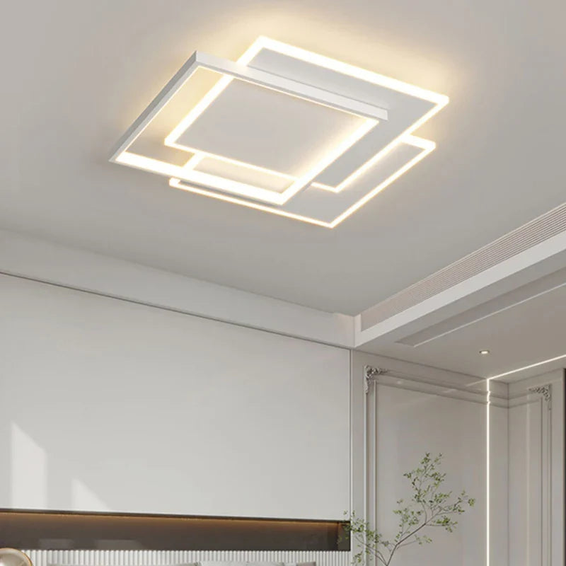 Afralia™ Modern LED Ceiling Chandelier for Living Room & Bedroom Lighting