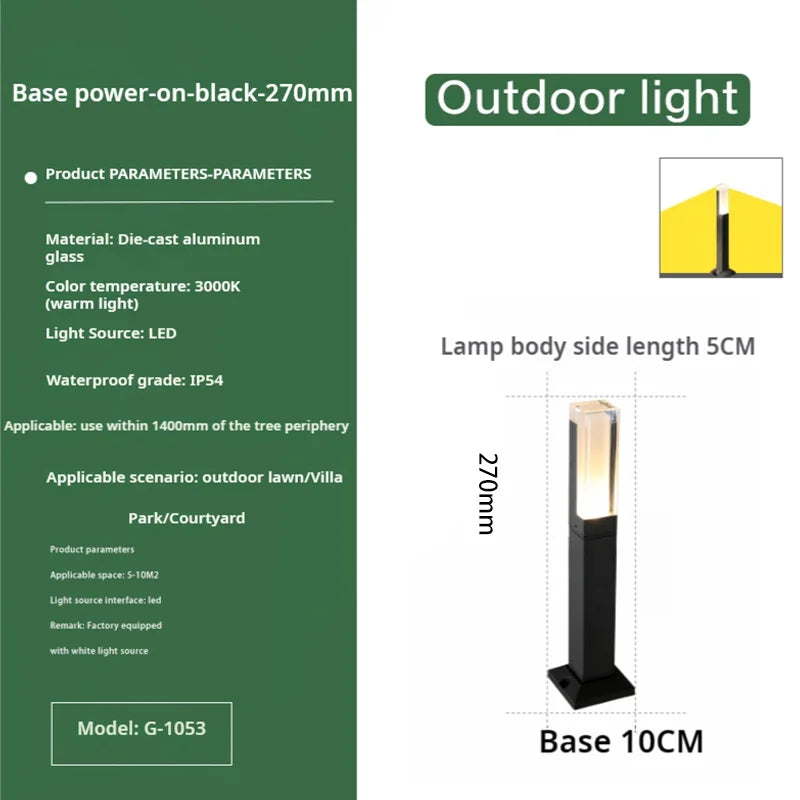 Afralia™ LED Lawn and Courtyard Lights for Garden Villa Park Landscaping