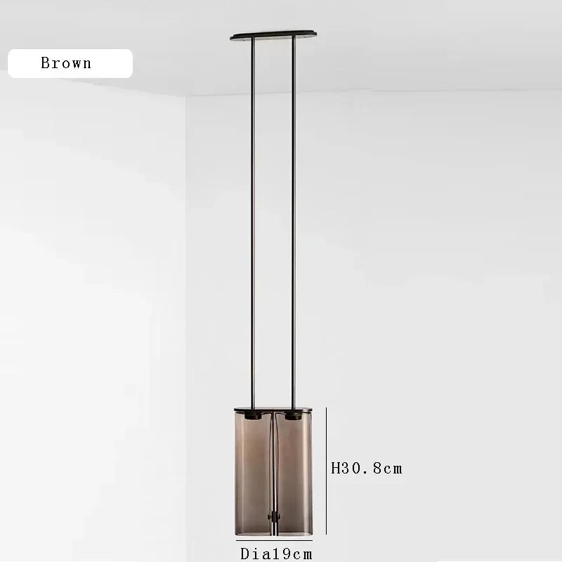 Afralia™ Glass Pendant Light: Modern Italian Design, Creative LED, Small SizeListBox, Ceiling Kitchen Island Bedside Décor.