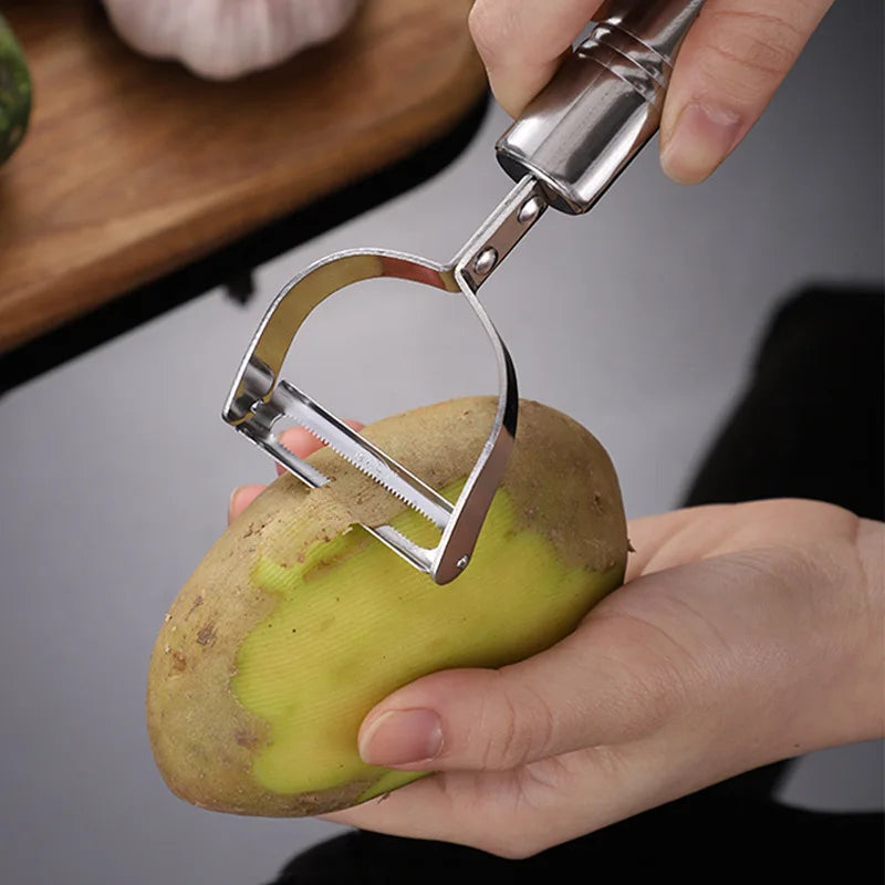 Afralia™ Stainless Steel Fruit Vegetable Peeler Grater Knife Kitchen Tools