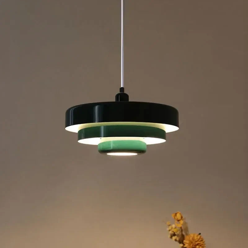 Afralia™ Retro Orange LED Chandelier for Restaurant, Home, and Bar Lighting
