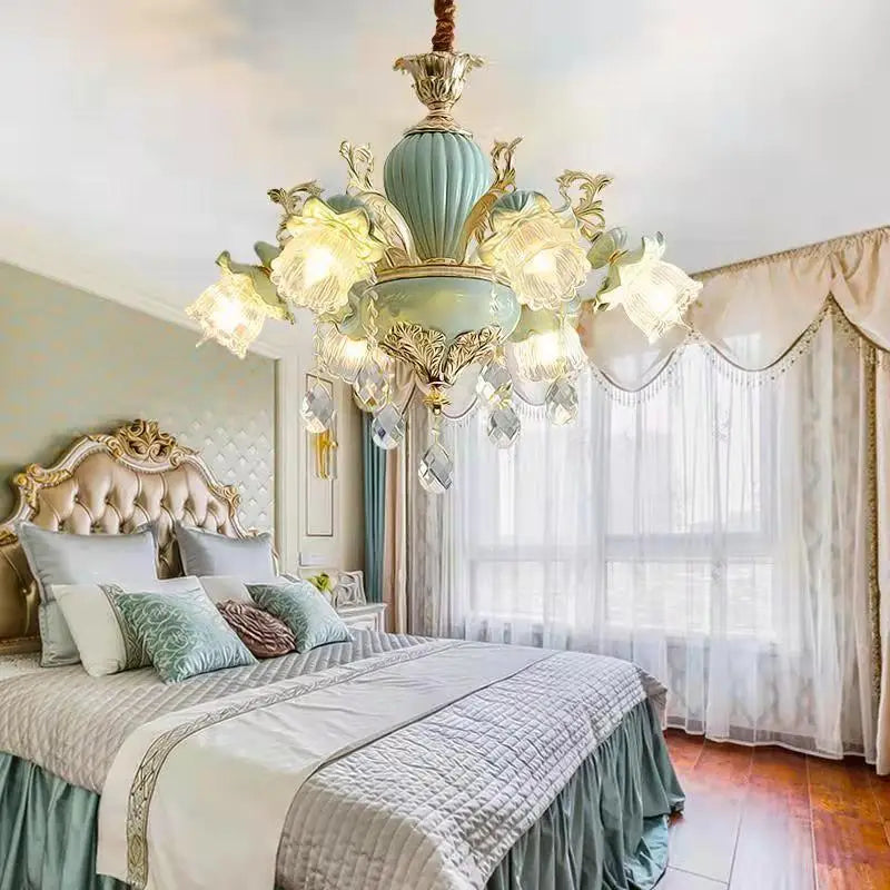 Afralia™ Crystal Chandelier: Modern Nordic Bedroom Living Room Lighting Home Decor