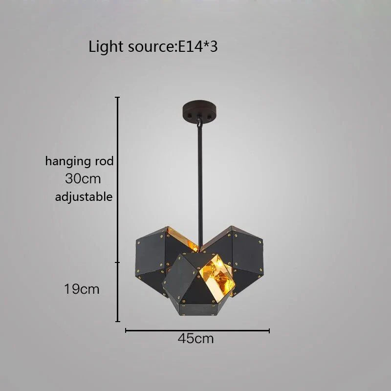 Afralia™ Cube LED Pendant Light: Art Deco Hanging Lamp for All-Match Style