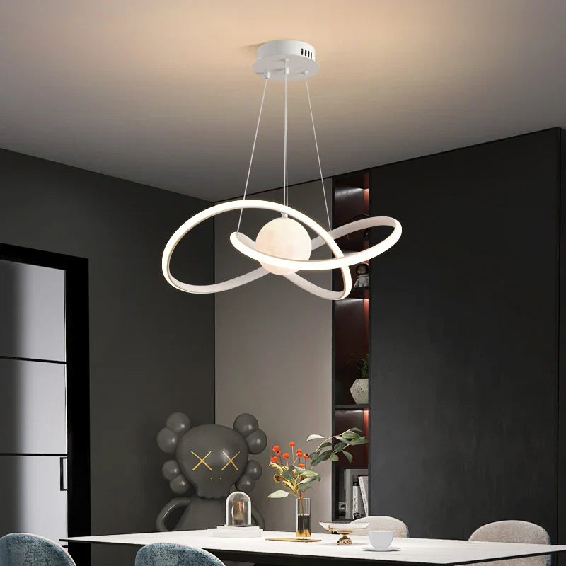 Afralia™ Moon Chandeliers: Modern Nordic Lighting Fixtures for Home Decor