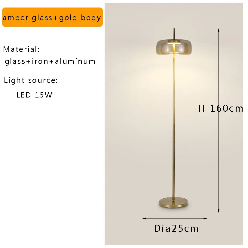Afralia™ Modern Minimalist LED Floor Lamp Home Decor Living Room Bedside Light