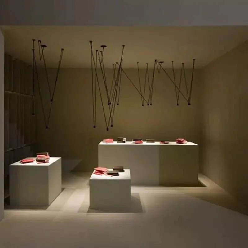 Afralia™ Geometric Pendant Lamp Modern Simple Lights Decoration Vintage Kitchen Coffe