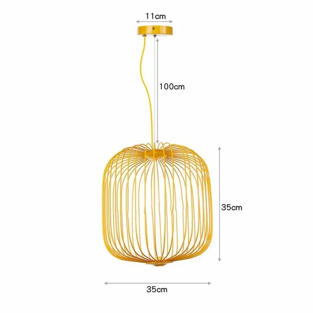 Afralia™ Industrial Birdcage Iron Table Lamp for Bar, Restaurant, Hotel - LED Lighting